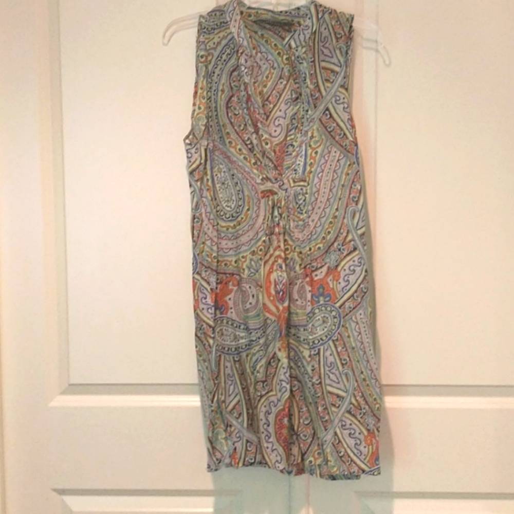 Zara paisley print long tunic/ coverup/ dress